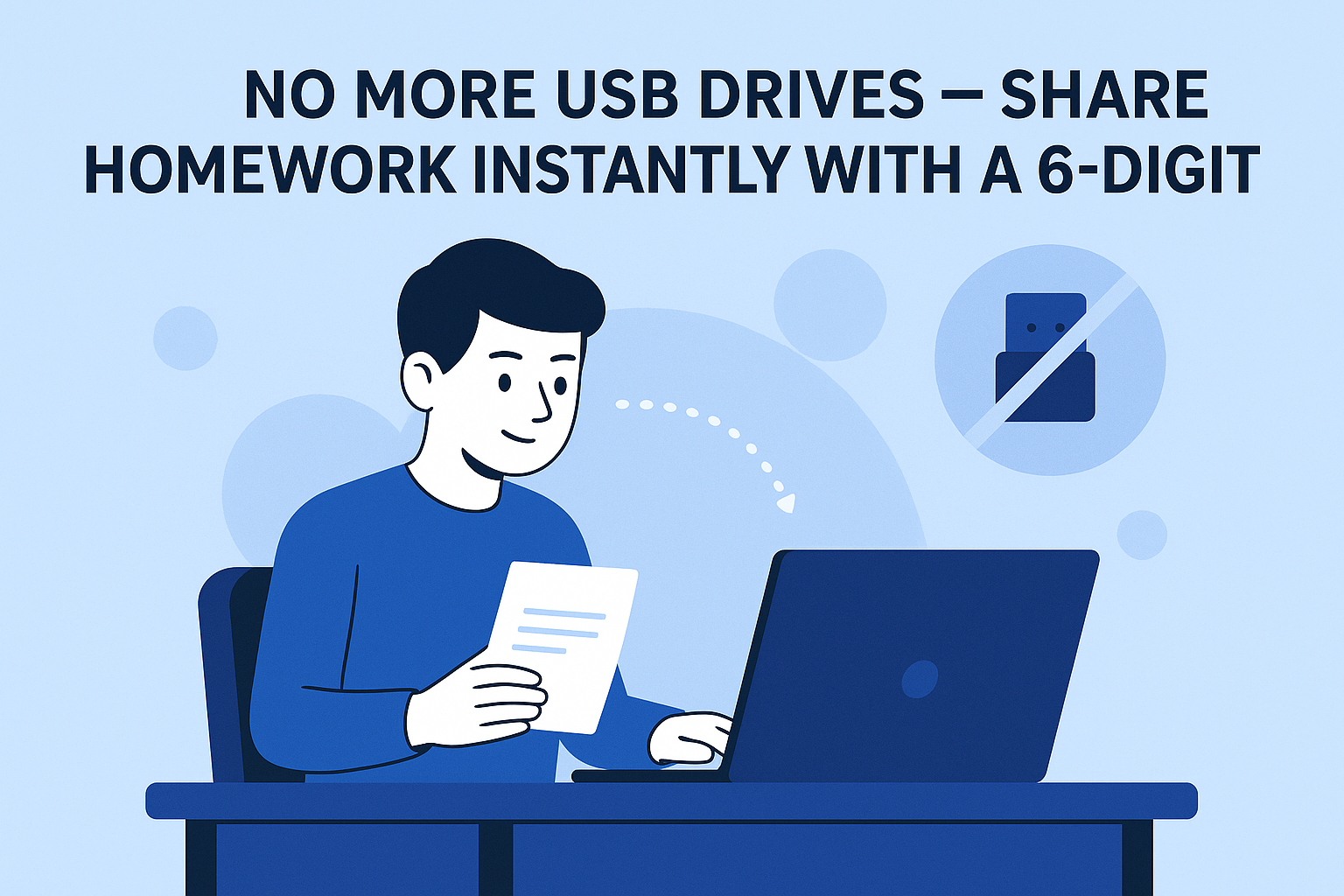 share homework easily mobile to computer